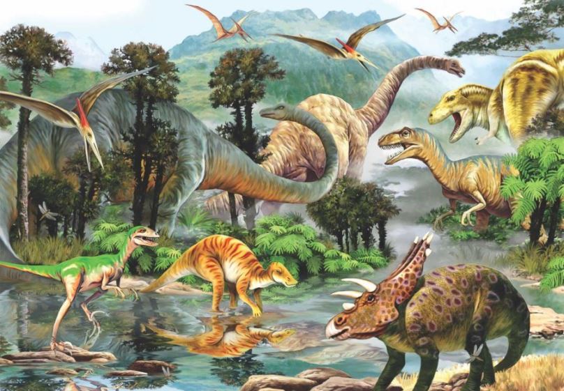 Puzzle Anatolian Puzzle Svět pravěkých dinosaurů 260 dílků