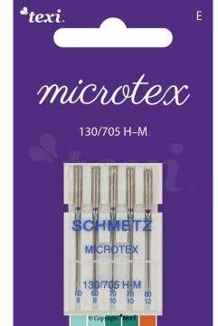 Jehla Jehly na mikrovlákno Texi Microtex 130/705 H-M 5x60-80