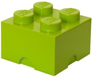 Úložný box LEGO Úložný box 4 250 x 250 x 180 mm - limetkově zelený