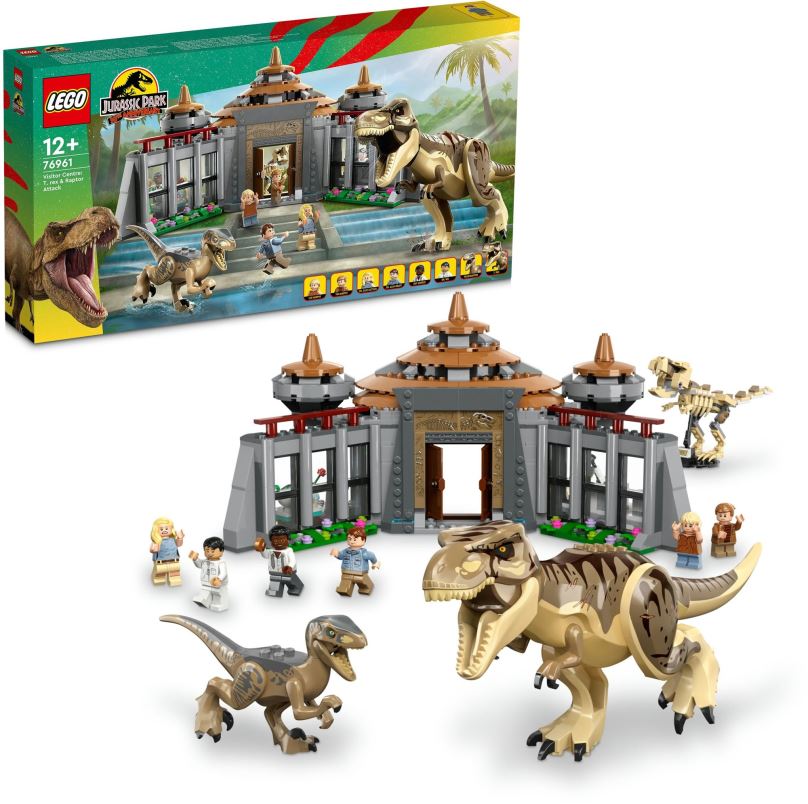 LEGO stavebnice LEGO® Jurassic World 76961 Návštěvnické centrum: útok T-rexe a raptora
