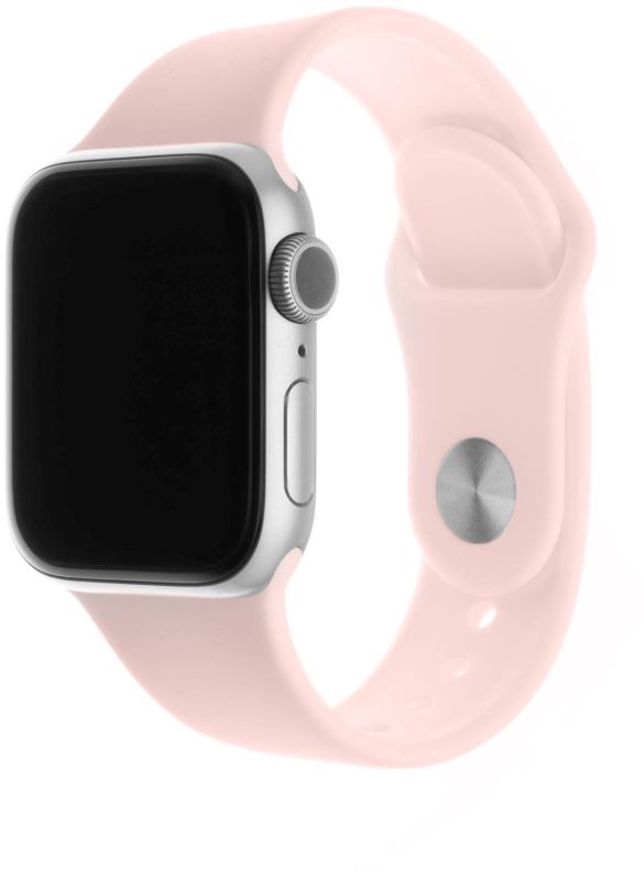 Řemínek FIXED Silicone Strap SET pro Apple Watch 38 mm/40 mm růžový