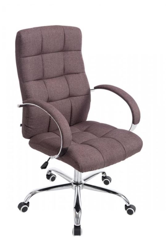 Kancelářská židle BHM GERMANY Mikos, textil, hnědá