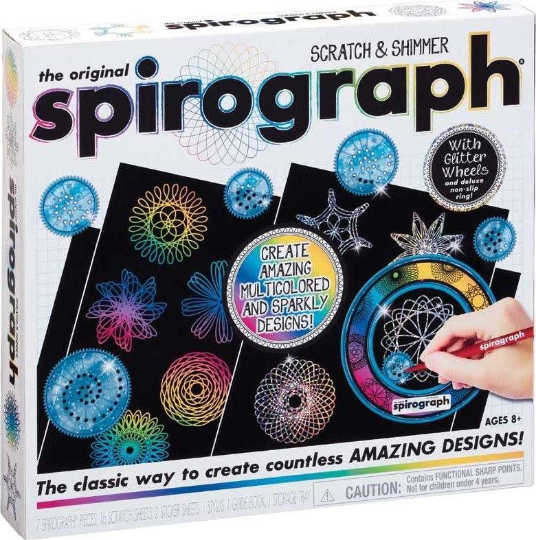 Kreativní sada Spirograpf Scratch&Shimmer