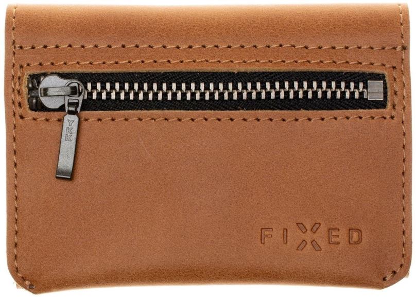 Peněženka FIXED Smile Tripple se smart trackerem FIXED Smile PRO hnědá