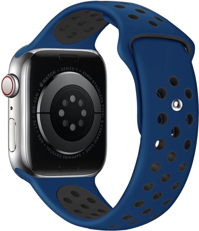Řemínek Eternico Sporty pro Apple Watch 42mm / 44mm / 45mm / Ultra 49mm Solid Black and Blue