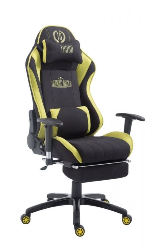 Herní židle BHM GERMANY Racing Shift, textil, černá / zelená