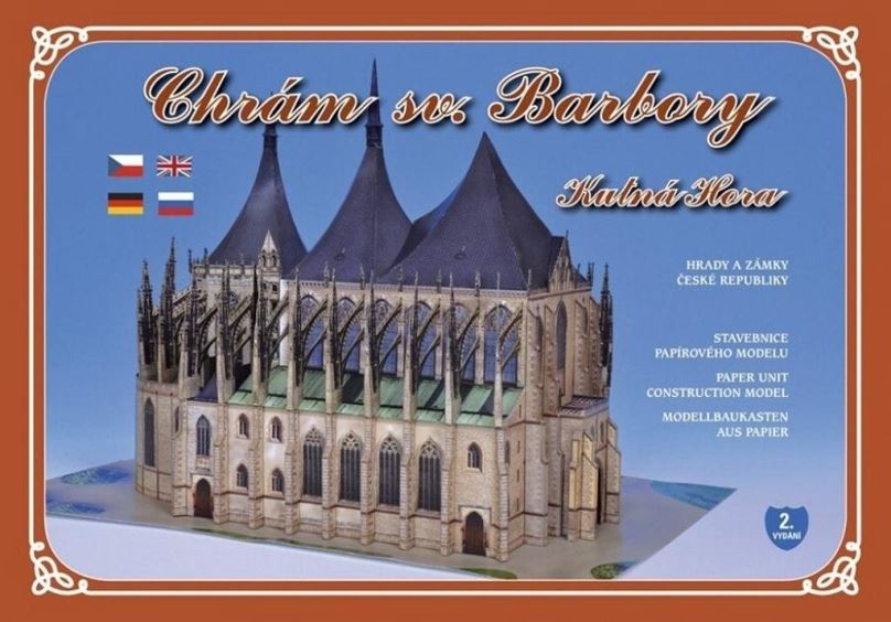 Vystřihovánky Chrám sv. Barbory Kutná Hora: Stavebnice papírového modelu
