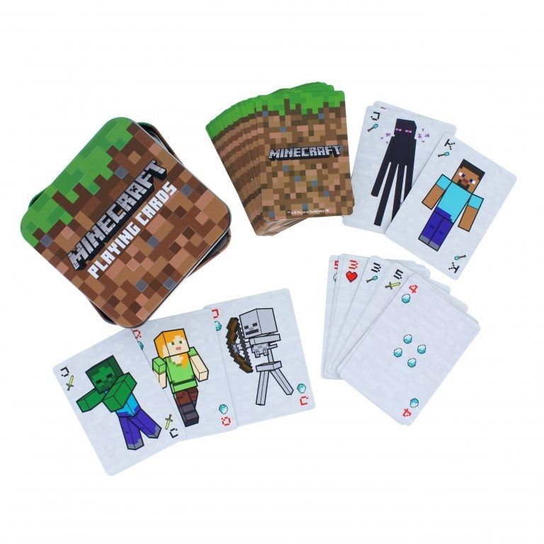 Karetní hra Minecraft - hrací karty v plechové krabičce