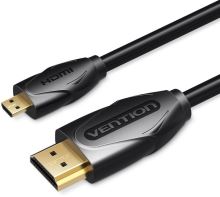 Video kabel Vention Micro HDMI to HDMI Cable 1.5M Black