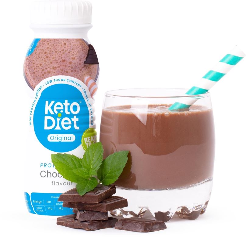 Ketodieta KetoDiet Proteinový drink - příchuť čokoláda (250 ml - 1 porce)
