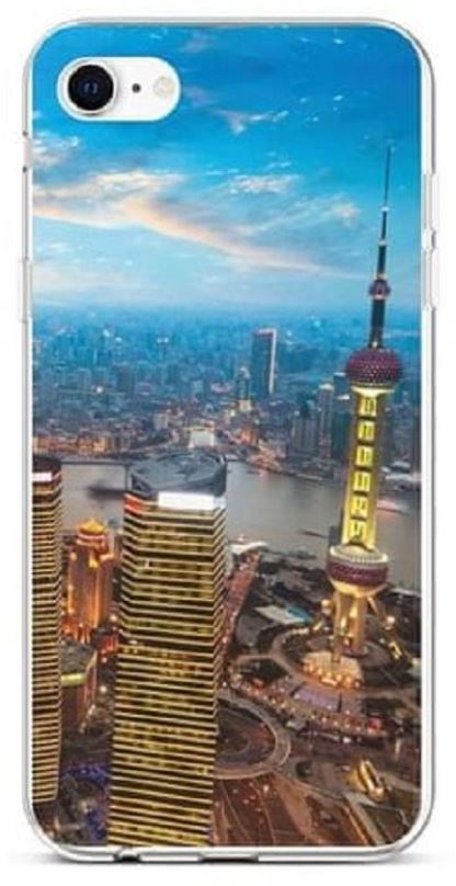 Kryt na mobil TopQ iPhone SE 2020 silikon City 49559