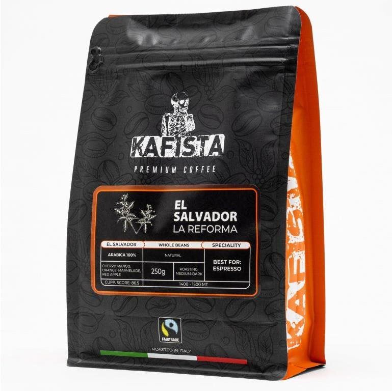 Káva Kafista Výběrová káva "EL Salvador La Reforma"- Zrnková Káva, 100% Arabica 250 g