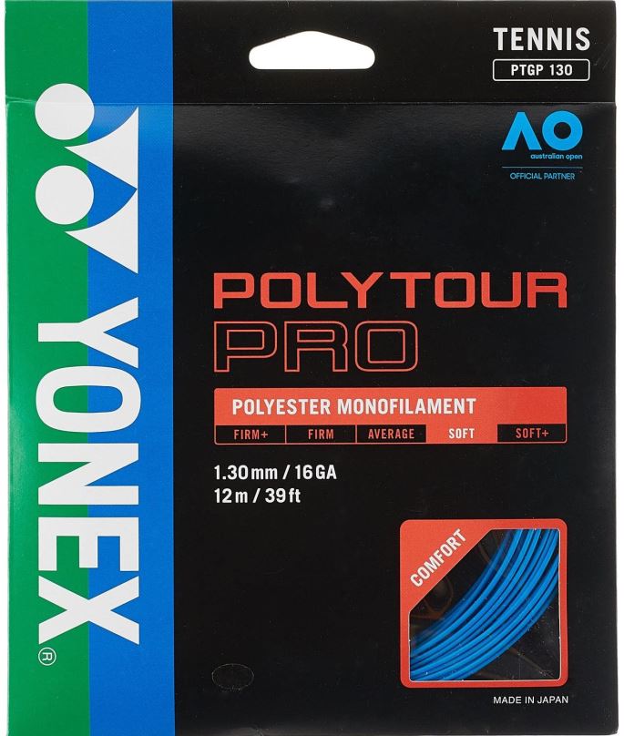 Tenisový výplet Yonex Poly Tour PRO 130, 1,30mm, 12m, modrý