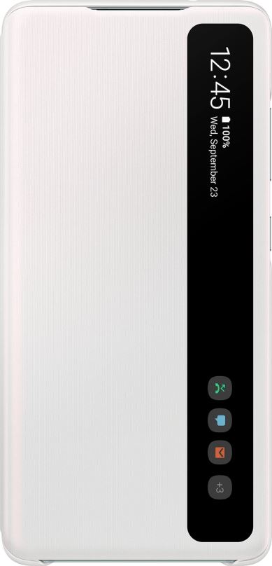 Pouzdro na mobil Samsung Galaxy S20 FE Flipové pouzdro Clear View bílé