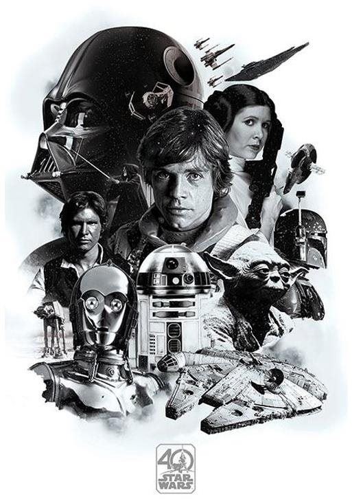 Plakát Star Wars - 40th Anniversary (Montage)