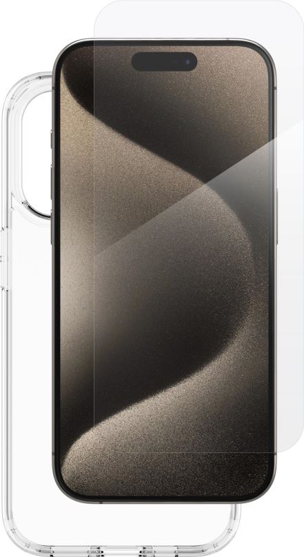 Kryt na mobil ZAGG InvisibleShield Glass Elite BNDL pro Apple iPhone 15 Pro – transparentní