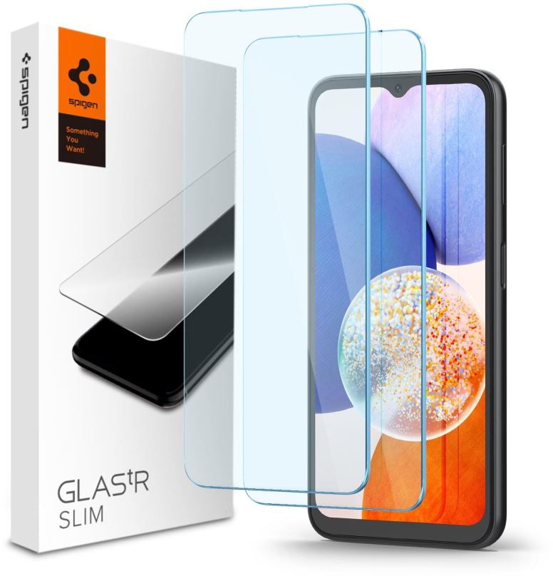 Ochranné sklo na objektiv Spigen Glass tR Slim 2 Pack Samsung Galaxy A14/ A14 5G