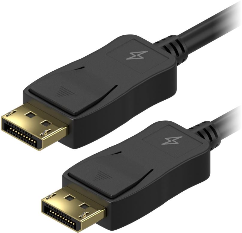 Video kabel AlzaPower DisplayPort (M) na DisplayPort (M) propojovací stíněný 1.5m černý