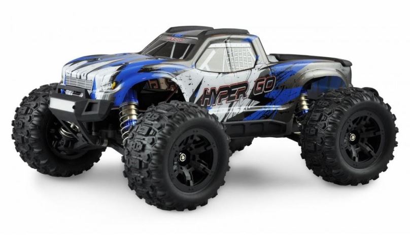 RC auto Amewi Hyper Go Monster Truck s GPS 4WD 1:16, RTR, brushed, modrý