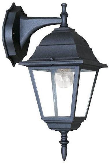 Zahradní osvětlení Venkovní nástěnná lucerna HI6042B max. 60W/E27/IP45, černá