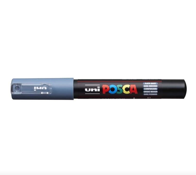 POSCA akrylový popisovač PC-1M, 0,7-1 mm Barva: Břidlicově šedá