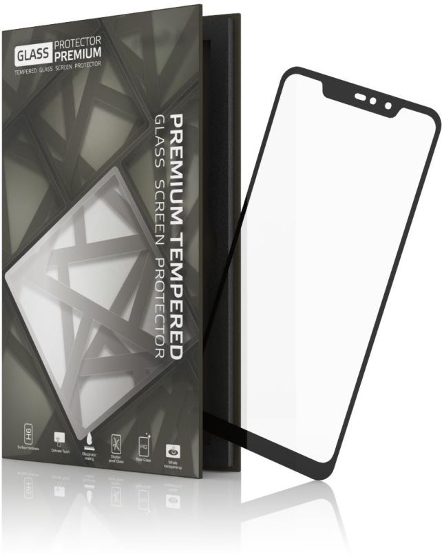 Ochranné sklo Tempered Glass Protector Rámečkové pro Xiaomi Redmi Note 6 Pro, Černé
