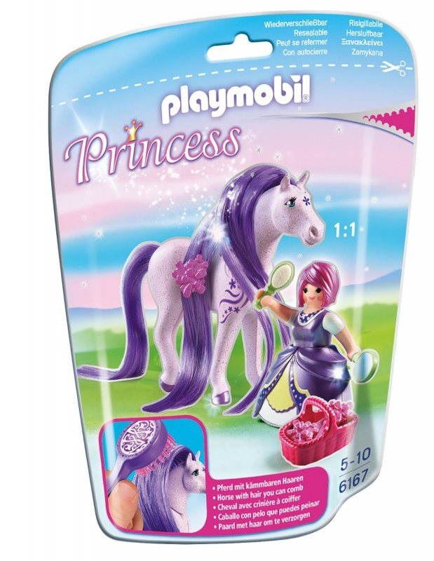 Set figurek a příslušenství Playmobil 6167 Princezna Viola s koněm