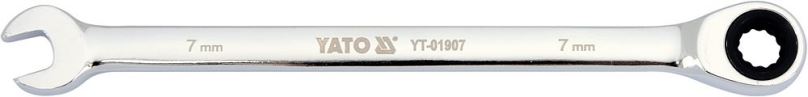 Očkoplochý klíč Yato Klíč očkoplochý ráčnový 7 mm