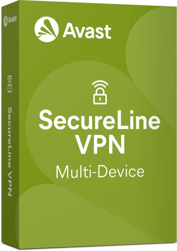 Bezpečnostní software Avast SecureLine VPN Multi-device pro 10 zařízení na 12 měsíců (elektronická licence)