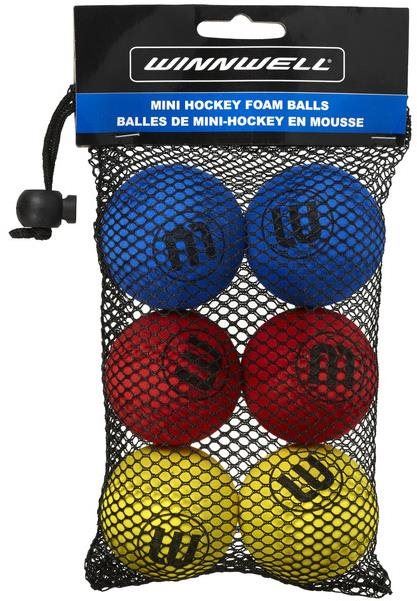 Hokejbalový míček Winnwell Balónek Pěnové barevné (6pack), Mix