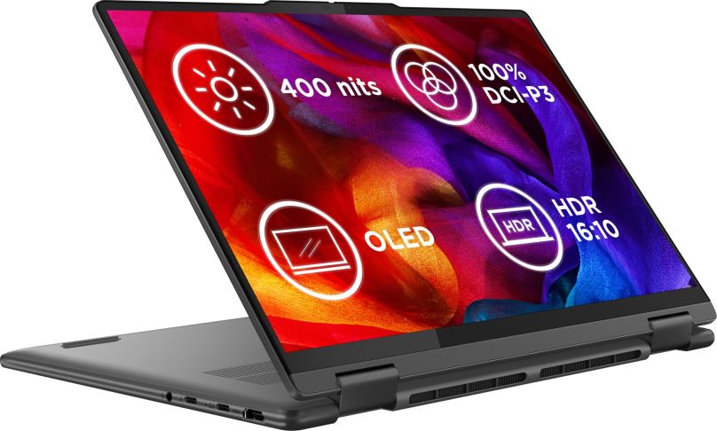 Tablet PC Lenovo Yoga 7 2-in-1 14AHP9 Storm Grey celokovový + aktivní stylus Lenovo