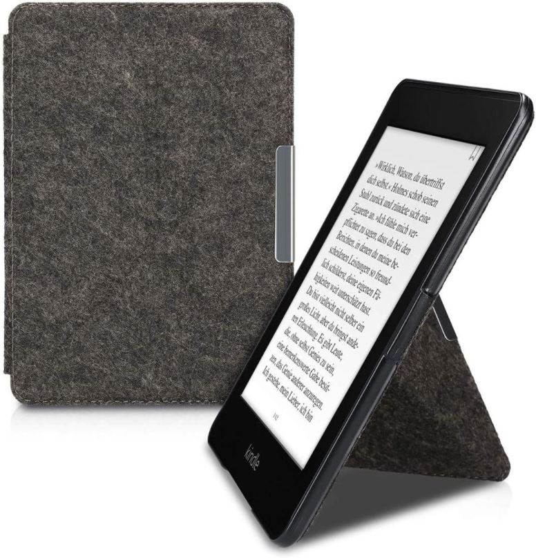 Pouzdro na čtečku knih KW Mobile - Origami Felt - KW4690801 - Pouzdro pro Amazon Kindle Paperwhite 1/2/3 - tmavě šedé