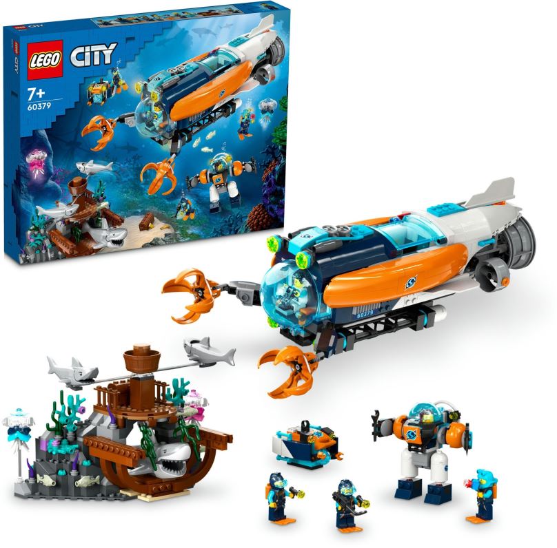 LEGO stavebnice LEGO® City 60379 Hlubinná průzkumná ponorka