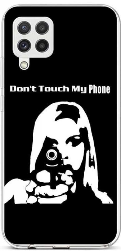 Kryt na mobil TopQ Samsung A22 silikon Don't Touch Gun 65202