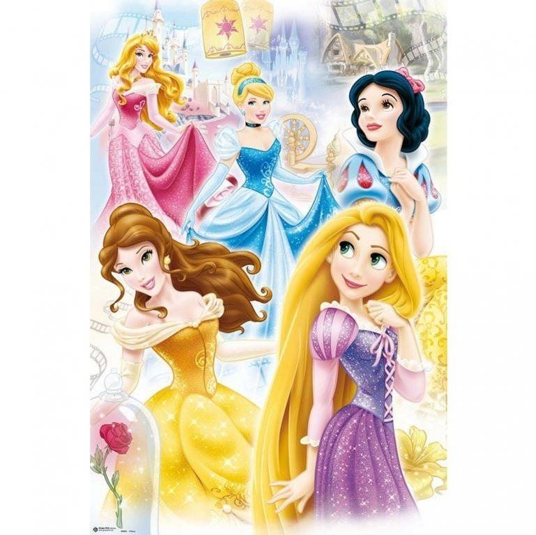 Plakát Disney - Princezny - plakát