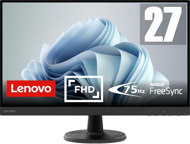 LCD monitor 27" Lenovo D27-40 černý
