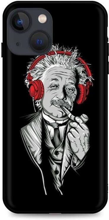 Kryt na mobil TopQ iPhone 13 silikon Albert Einstein 64864