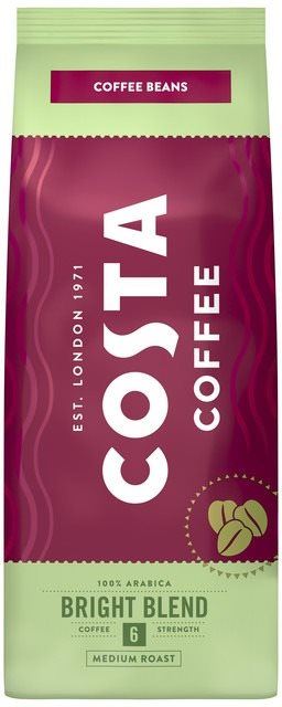 Káva Costa Coffee Bright Blend 100% Arabica Zrnková káva, 500g