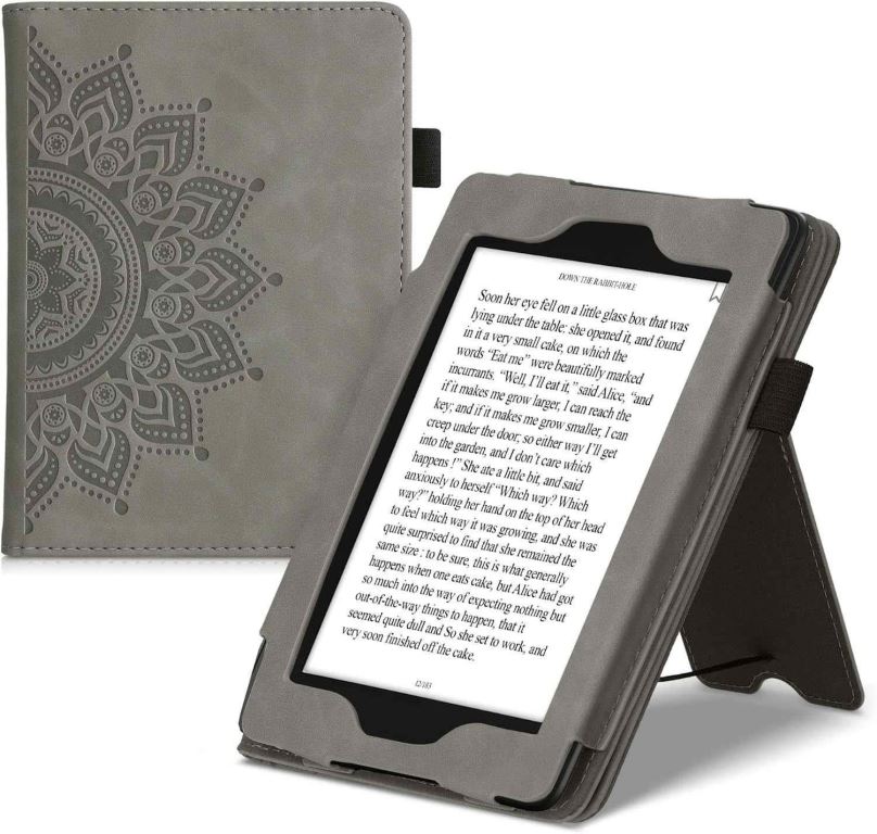 Pouzdro na čtečku knih KW Mobile - Rising Sun - KW5022206 - Pouzdro pro Amazon Kindle Paperwhite 4 (2018) - šedé