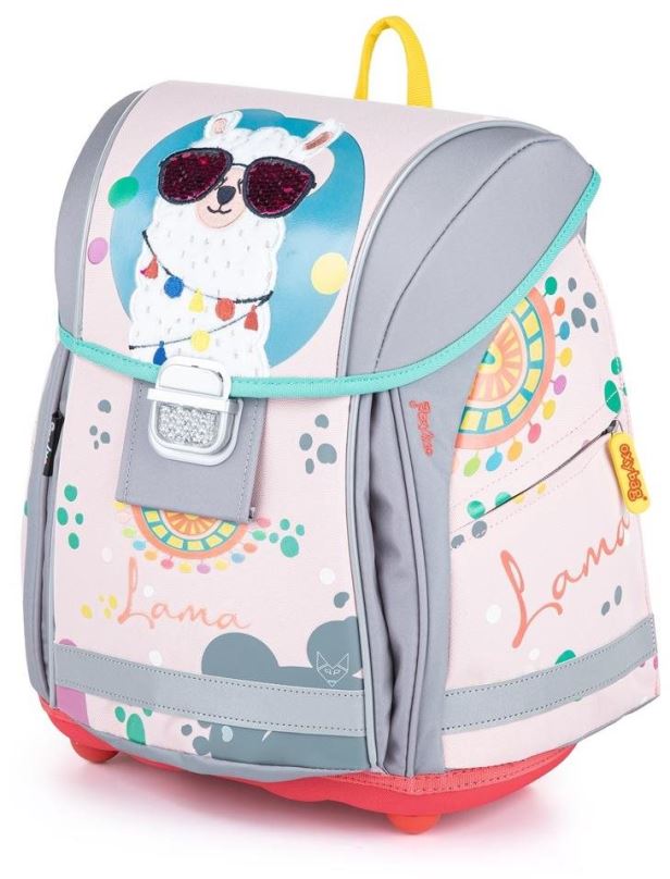 Aktovka Karton P+P - Školní batoh Premium Light Lama