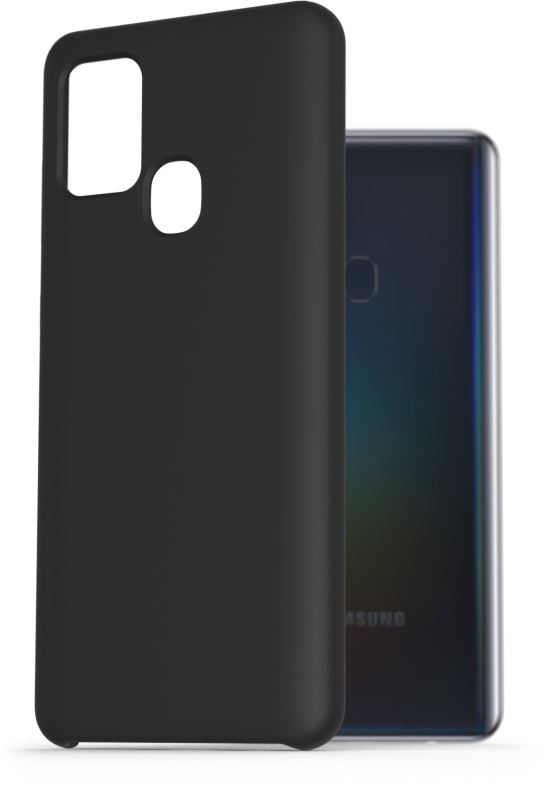 Kryt na mobil AlzaGuard Premium Liquid Silicone Case pro Samsung Galaxy A21s černé