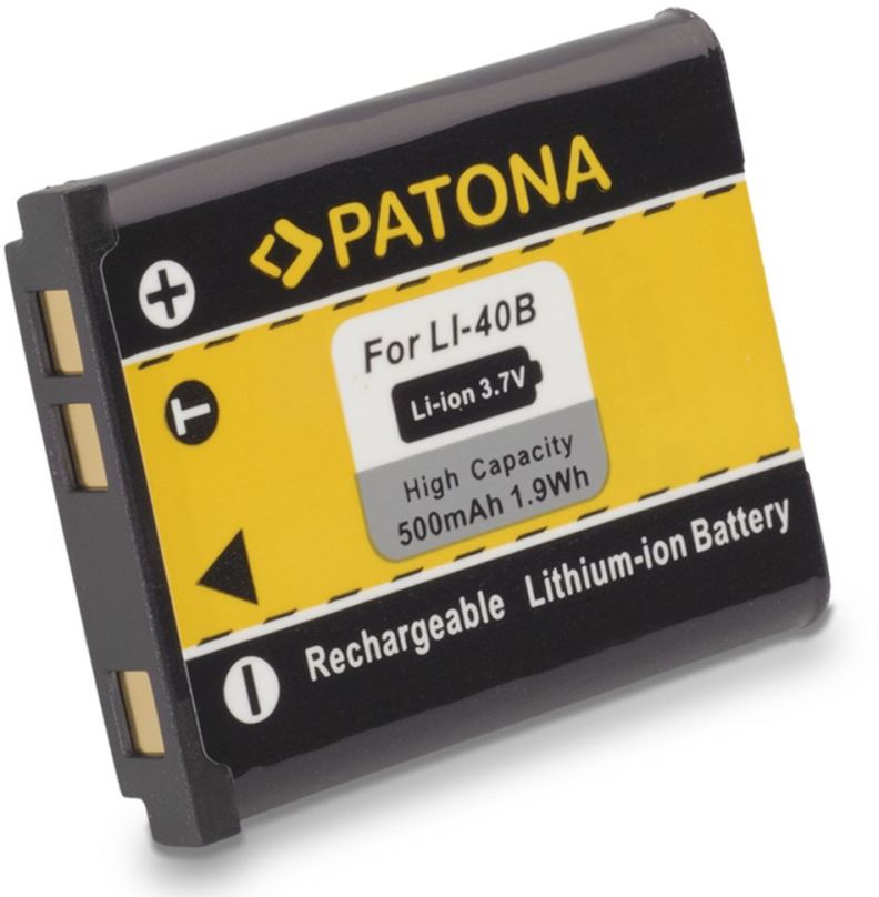 Baterie pro fotoaparát PATONA pro Olympus Li-40B / Li-42B 500mAh Li-Ion