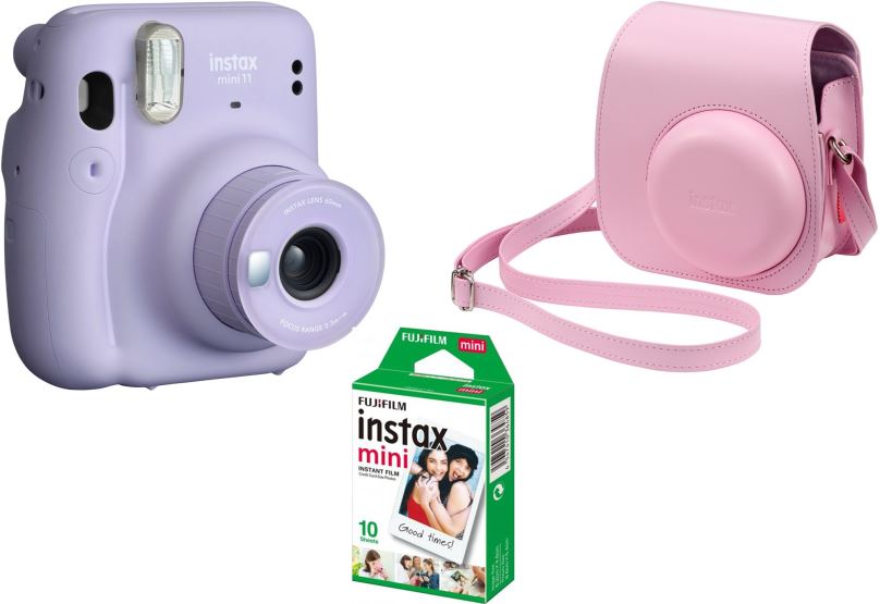 Instantní fotoaparát Fujifilm instax mini 11 levandulový Big bundle
