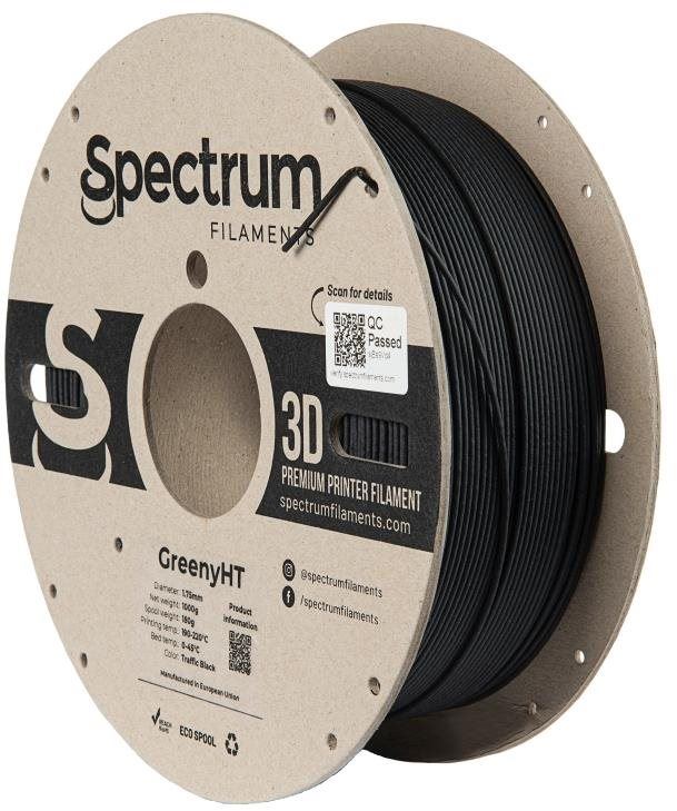 Filament Filament Spectrum GreenyHT 1.75mm Traffic Black 1kg