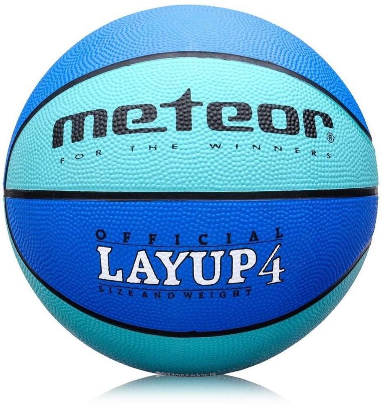 Basketbalový míč Meteor Layup vel. 4, modrý