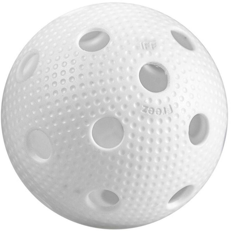 Florbalový míček Freez Ball Official - bílý