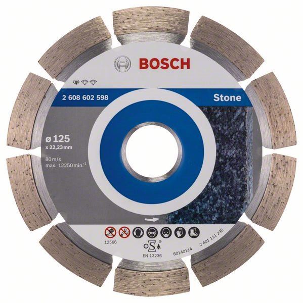 Diamantový kotouč Bosch Standard for Stone 125x22.23x1.6x10mm 2.608.602.598