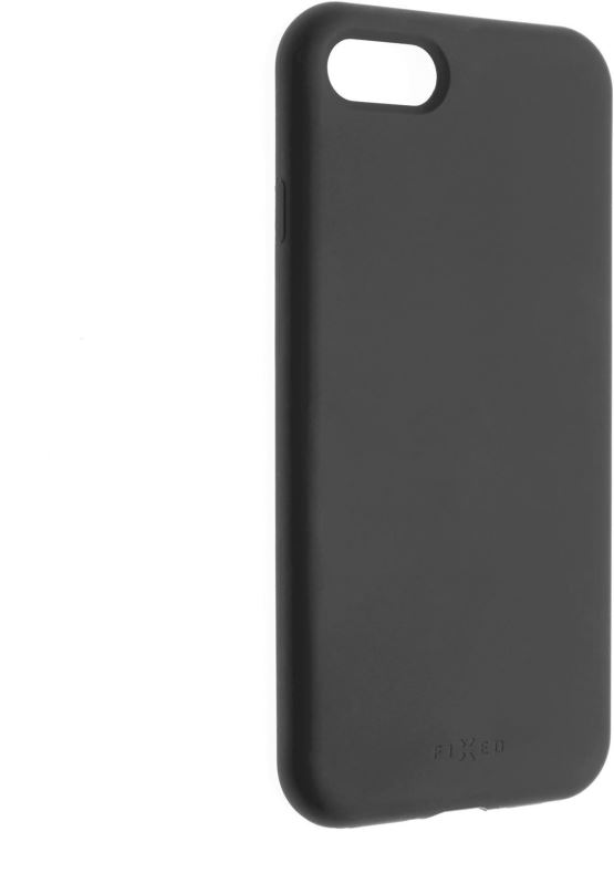 Kryt na mobil FIXED Flow Liquid Silicon case pro Apple iPhone 7/8/SE (2020) černý