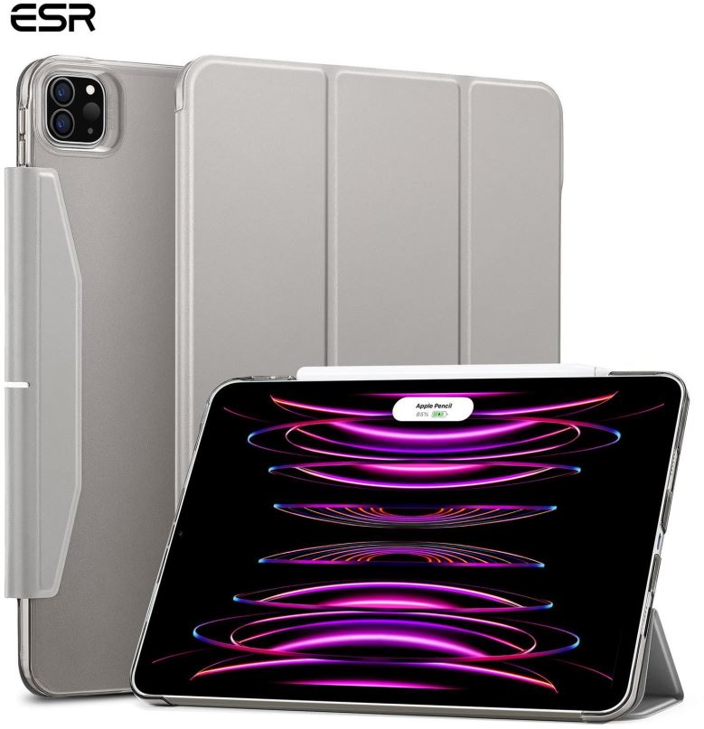 Pouzdro na tablet ESR Ascend Trifold Case Grey iPad Pro 12.9" (2022/2021)