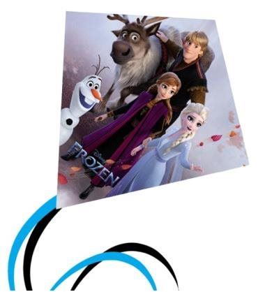Létající drak Günther drak Disney Frozen pro děti 70 x 70 cm
